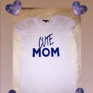 CUTE MOM fitted t shirt
